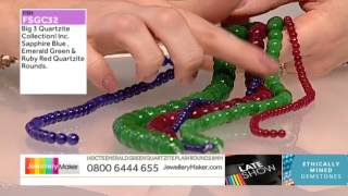 Emerald and Moonstone for jewellery making JewelleryMaker LIVE 10122014 [upl. by Odysseus]