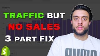 😢Traffic but NO SALES 3 part FIX Shopify Dropshipping [upl. by Humphrey]