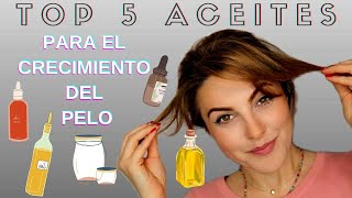 TOP 5 ACEITES que ESTIMULAN EL CRECIMIENTO DEL PELO [upl. by Fiedler689]