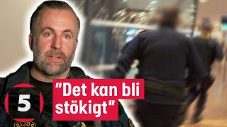 Akutläge för polisen när överfallsalarm går på Arlanda  Gränsbevakarna Sverige  Kanal 5 Sverige [upl. by Nwadal467]