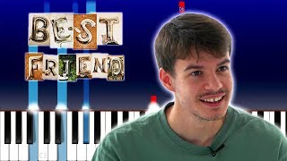 Rex Orange County  Best Friend Piano Tutorial [upl. by Pitarys169]