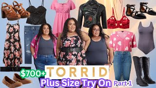 TORRID HAUL 2024Torrid Plus Size Try OnPlus Size Clothing Haul 2024Torrid Shoe HaulTashaStJames [upl. by Yraeg563]