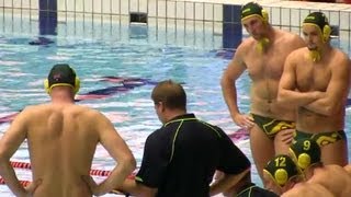 Water Polo JAPAN × AUS 44 水球ワールドリーグ2012508 [upl. by Nylahsoj]