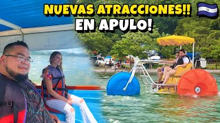 NUEVAS ATRACCIONES en APULO  Fuimos a una ISLA 😱 EL SALVADOR [upl. by Editha]