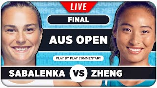 SABALENKA vs ZHENG • Australian Open 2024 Final • LIVE Tennis PlaybyPlay Stream [upl. by Bonar273]