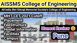 AISSMS College of Engineering Pune Review Campus Placement FeeStructure Hostel Info Cutoff 🤩🤩 [upl. by Yrrehc]