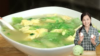 Did you ever make soup with lettuce 生菜鸡蛋汤 [upl. by Eseilana381]