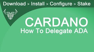 Stake Cardano with Daedalus  how to send and delegate ADA to a Stake Pool [upl. by Avot240]