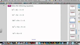 Solving quadratics by factorising part 2 of 2 [upl. by Arada605]