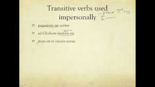 Impersonal Verbs [upl. by Aciretahs490]