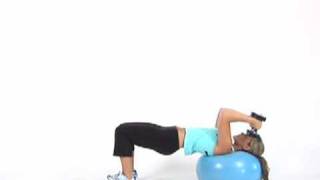 Tricep Extension on Exercise Ball [upl. by Enniotna]