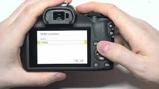 How To Change HDMI Resolution On Canon EOS R100 [upl. by Esimaj]