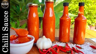 How to make a HOT Chilli sauce  Hot sauce recipe  Buffalo sauce recipe  PeriPeri recipe [upl. by Eenram]