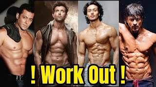 Bollywood Actor Workout  Bollywood Actors Bodybuilding  Hrithik Roshan Tiger Salman Khan [upl. by Ardnaet]