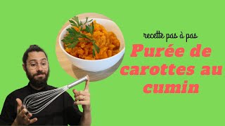 Purée de carottes au cumin  Recette paléo [upl. by Anyg206]