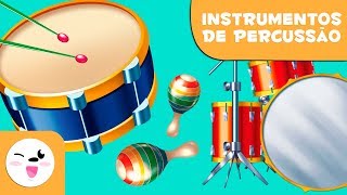 Instrumentos de percussão para crianças  Aprender música [upl. by Imot]