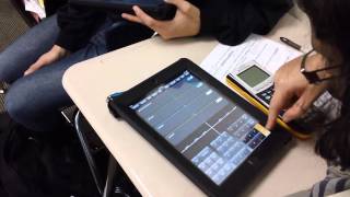 Impact Early College HS  iPads and GraphingCalc app in PreCalculus [upl. by Laerol]