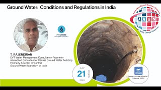 178  Ground Water  Conditions and Regulations in India  Rajendiran T [upl. by Elleinnod]