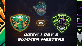 SMITE Summer Masters Week 1 Day 5 Solar Scarabs vs Hex Mambo [upl. by Redleh804]