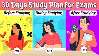 30 DAY PLAN TO STUDY FOR EXAMS RIGHT way to study for exams [upl. by Samp]