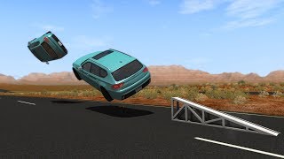 High Speed Flip Ramp Crashes 10  BeamNG DRIVE [upl. by Badger]