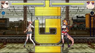 Misaka VS Coco toarumajutsunoindex hololive anime games mugen fightinggames vtuber [upl. by Savior]