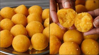 If You Have 1 Cup Chickpeas At Home You Can Make This Homemade Motichur Laddu  Laddu Sweets Recipe [upl. by Teemus]