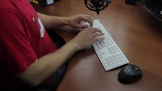 Typing Demo XL  Apple scissor switches Apple A1423 ASMR [upl. by Anilac]