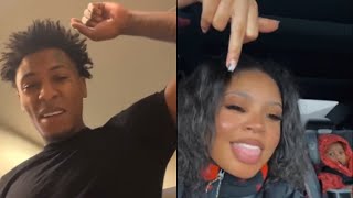 NBA YOUNGBOY’S BM ARCOLA GOES OFF ON LIVE AFTER YB CALLS HER quotPOLICEquot  DISS JANIA [upl. by Lello]