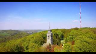 Spektakuläre 4K Luftaufnahmen von den Langenberger Sendern  dem Bismarckturm in Velbert Langenberg [upl. by Rusert]