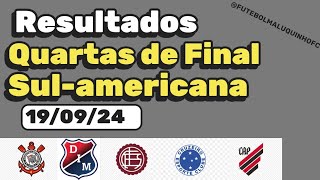 Resultados Jogos de ida Quartas de Final Sulamericana 2024 190924 [upl. by Aliehc]