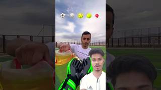 Catch The football⚽ 🧤🥎🏀🎈 ball eatingchallenge youtube shorts [upl. by Geddes564]