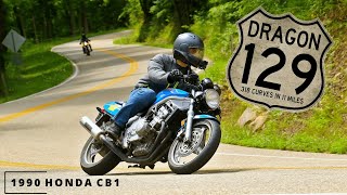 1990 Honda CB1 on The Dragon [upl. by Eilssel]