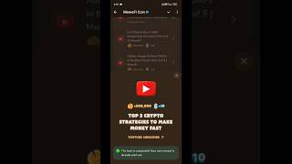 Top 3 CRYPTO STRATEGIES TO MAKE MONEY FAST Memefi New Video Code [upl. by Uol]