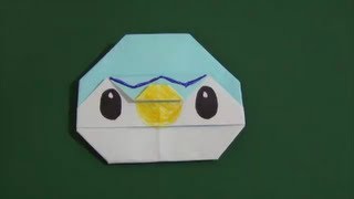 PokemonquotPocchamaquotポケモン「ポッチャマ」折り紙 [upl. by Nanam]