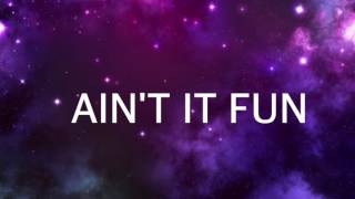 Aint It Fun  By Paramore  Lyric Video [upl. by Adnawot]