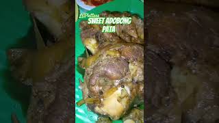 SWEET ADOBONG PATA NG BABOY youtubeshorts food filipinofood everyone [upl. by Melda]