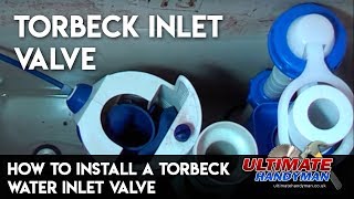 How to install a toilet water inlet valve  Torbeck valve  Ultimate Handyman DIY tips [upl. by Eirlav]