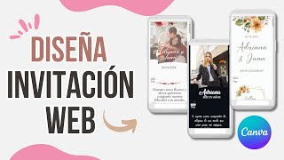 INVITACION WEB con Canva ¡Tutorial Actualizado 2024 [upl. by Fedirko]