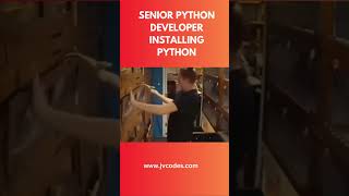 Senior Python developer installing python shorts coding [upl. by Ahsenahs213]