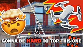 Epic Drone Footage of Scaffolding  Scaffolding On Your Own  Scaffold Uk  Construction [upl. by Gluck394]