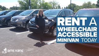 Rent a Wheelchair Accessible Minivan  AMS Vans [upl. by Ravi924]