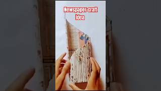 Newspaper craft idea newspapercraft craft ideas Tonniartandcraft craftspeople [upl. by Lokin774]