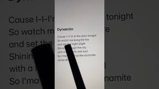 BTS 방탄소년단 Dynamite lyrics in Karaoke  Sujal Khadgi🖤 [upl. by Tonnie648]