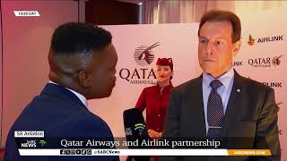 Aviation  Qatar Airways announces 25 equity investment and partnership with Airlink Rodger Foster [upl. by Olimac]