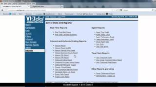 Viewing Vicidial Reports [upl. by Erbe]
