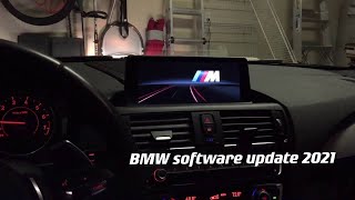 BMW software update  iDrive  F32 [upl. by Tiedeman]