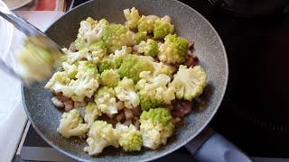 CHOU ROMANESCO ET PETITS LARDONS [upl. by Ennylcaj173]