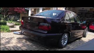 E36 328i Straight Pipe Rev  RKtunes Pops amp Bangs Tune [upl. by Schumer]