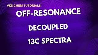 OFF RESONANCE DECOUPLED 13C SPECTRA [upl. by Kcirde499]